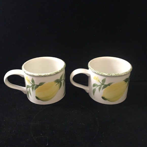 Lemon Grove Flat Coffee Tea Cup Set By Portmeirion - Picture 2 of 3